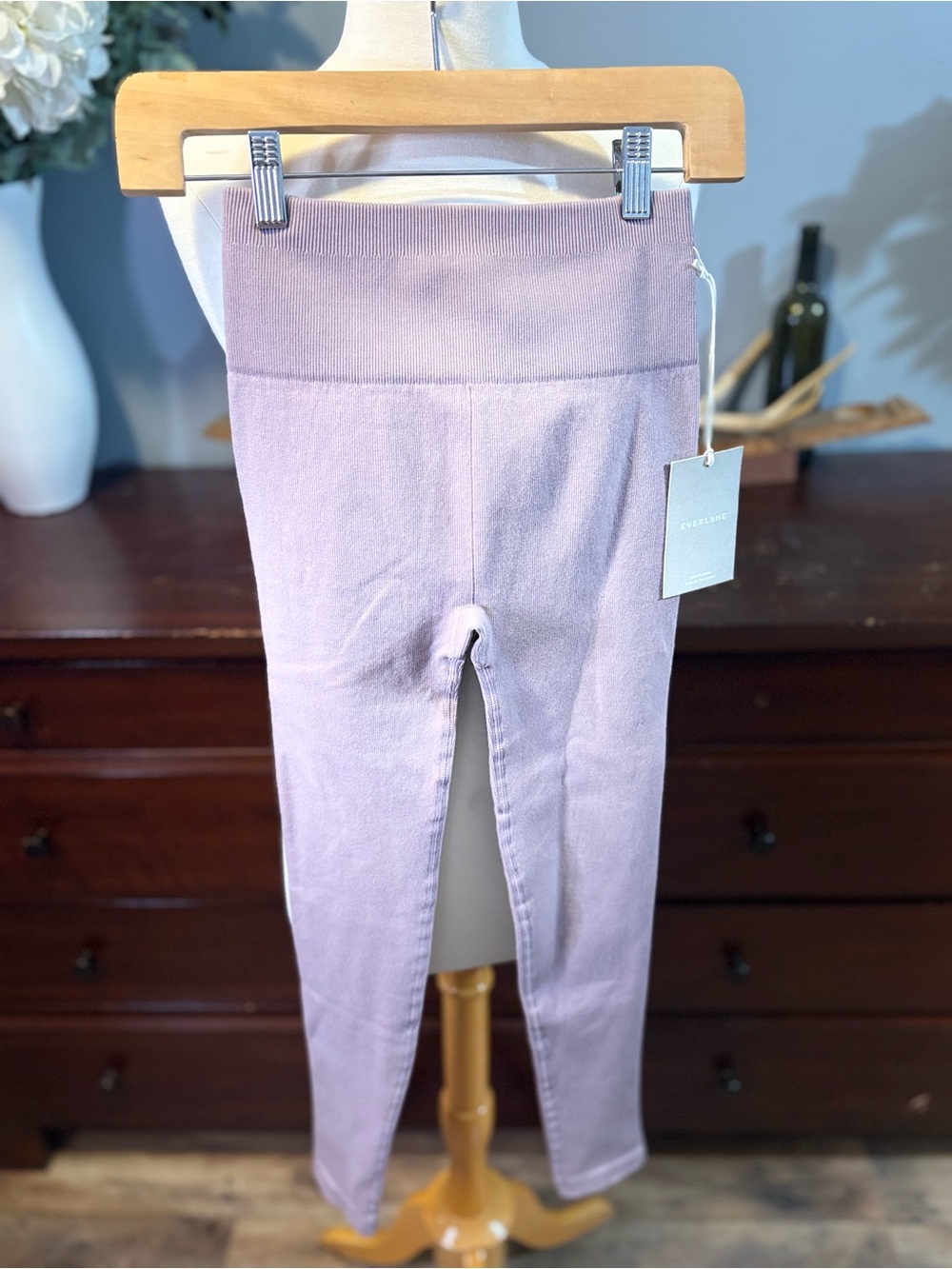 Everlane Lavender Stretch Knit Leggings